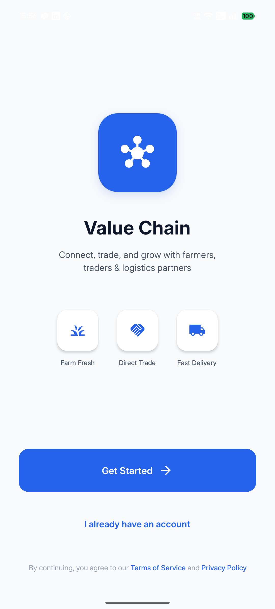 Vasudha — value chain onboarding