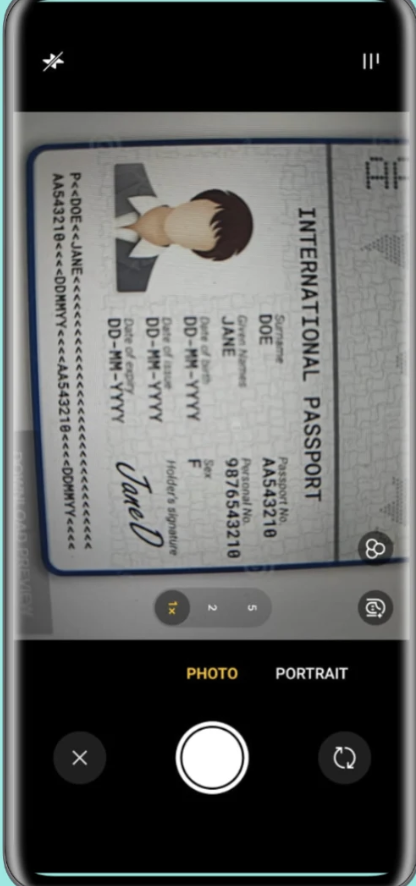 AI Passport Scanner — OCR capture